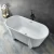 Golden Acrylic Oval Bathtub Size 170x80 cm, White Color