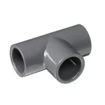 Plastic UPVC Tee 90° Size 1 inch Gray Color | Almona Factory