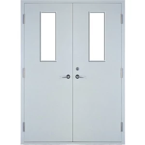 Fire Door SF/DD Double Leaf 1900×1950 mm Cold Rolled Steel Gray | SFFECO