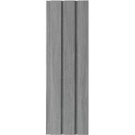 Decorative wood alternative, size 16 x 290 cm rectangle, dark gray