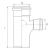 قسام نقاص بلاستيك °87.5 UPVC مقاس 160×110 ملي، طول 325 ملي، لون برتقالي | Cosmoplast - Image 2