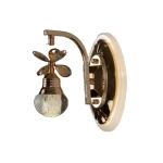 Small gold wall lamp, length 17 cm, width 13 cm