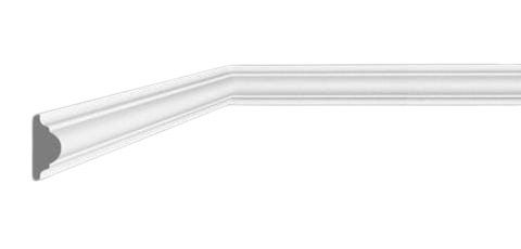 بانوهات حائط فوم 2.5 سم لون أبيض، رقم الموديل 5487FB8/19-1-2 | Crown Molding