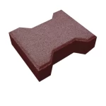 Behaton Interlock Flooring Tiles, Burgundy Color, Size 198x163x80 mm | Opal Factory