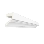 Exterior Decorative Cornices, 17 cm Height, 14 cm Width, 2.44 m Length, White Color | Zakharef Company