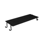 Glass Shelf stainless Steel,  Dimensions 331x120x48 mm, Matte black