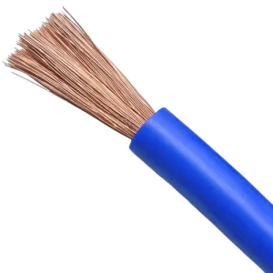 سلك كهرباء بحرة 2.5 مم 450/750 فولت، موصل نحاس شعر عزل (PVC 70°C)أزرق طول اللفة 91.4 متر 