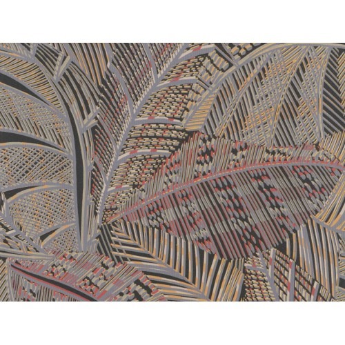 Dutch Leaf Patterned Wallpaper 10 m x 0.53 m Beige, Model 221310 | Balbaid Decor Company