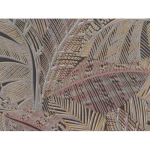 Dutch leaf patterned wallpaper, size 10 m x 0.53 m, beige color, model 221310 