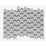 Gloss Mosaic Tiles Size 22.2×31 cm, White Color, Fluro Design | Abyat Company