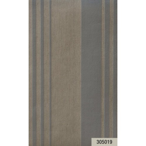 Italian Wallpaper Brown Color Striped Design, Size 10mx0.73m, Model 305019 | Balbaid Decor Company