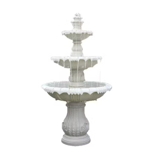 Ceramic Decorative Fountain 200x100x200 cm, White Color, Model 13100 | Zahrat Al Rayyan Establishment
