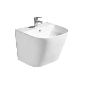White Ceramic Square Wall Mounted Hand Washbasin 50.5x44.5x39 cm | Al Muhaidib Sanitary and Ceramic