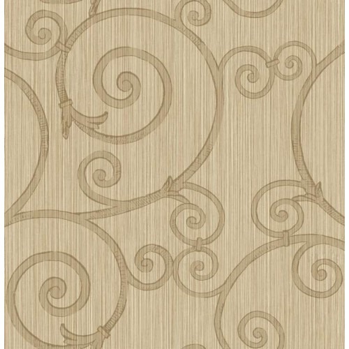 American Classic Wallpaper 10m x 0.53m Dark Beige, Model BC61501 | Balbaid Decor Company