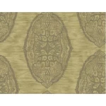 American Wallpaper Dark Beige Color Classic Design, Size 10mx0.53m, Model ZA31405