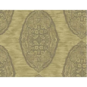 American Wallpaper Dark Beige Color Classic Design, Size 10mx0.53m, Model ZA31405 | Balbaid Decor Company