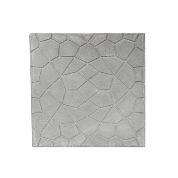 بلاط أرضيات أسمنتي 40×40×4 سم، لون رمادي، تصميم صدف | Al Wasd Industrial