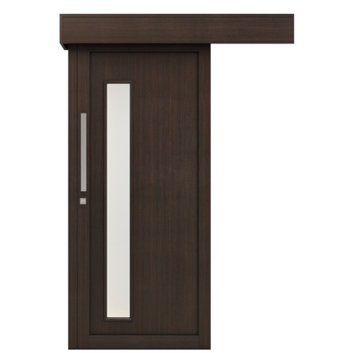 Classic Premium Sliding Door Luxury Wooden 110×265 cm, 6 cm Thick, Dark Brown | YT-44005138