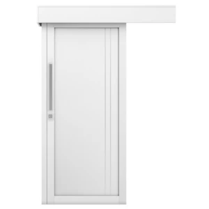 Premium Solid Wood Modern Sliding Door 110×265 cm, 6 cm Thick, White | YT-18302254