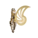 Wall Sconce, Golden Color, 26 cm Length, 13 cm Width