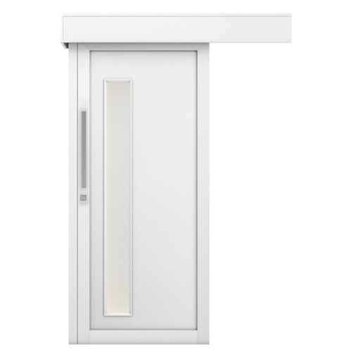 Modern Sliding Door Premium Wooden 110×265 cm, 6 cm Thick, White | GD05