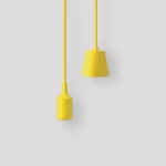 ثريا معلقة باللون الأصفر، مصباح واحد، عرض 40 مم × ارتفاع 96 مم، كابل بطول 1.5 متر
