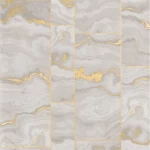 ورق جدران مودرن بلجيكي مقاس 10 م× 0.53 م، لون ذهبي