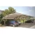 Steel Car Parking Awning with Steel Roof, Square Columns, Height 2.5 meter, Panel Width 2 meters