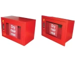 Horizontal Boxes for Dry Riser Inlets NAFFCO  Model NF-2WDRIC-SM Width  395mm Height  595 mm Surface Mounted