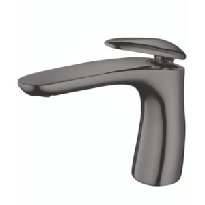 Short Washbasin Mixer 11×12.7 cm, Grey Color | Prime Alarabia
