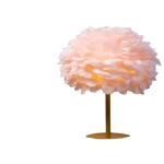 Table Lamp, Size 40x30 cm, Rosy Color