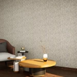 ورق جدران نقشات، مقاس 10 م×50 سم، لون بيج