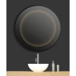 مرايا حمام دائرية ثلاثية الابعاد، مقاس 70×70 سم، موديل Art #NC029