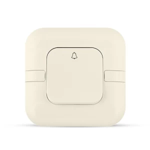 Bell Switch 1 Gang Wide Rocker 10 Amp 7x7cm Beige 250V | Spectra