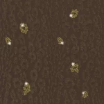 ورق جدران ايطالي لون بني داكن تصميم نقشات، مقاس 10 م×0.70 م، موديل 14130