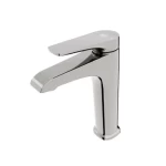 Washbasin Faucet Length 19.1 cm, Width 15 cm, Shiny Chrome Color 