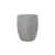 Round concrete plants pot, width 42cm, height 50 cm, grey color.