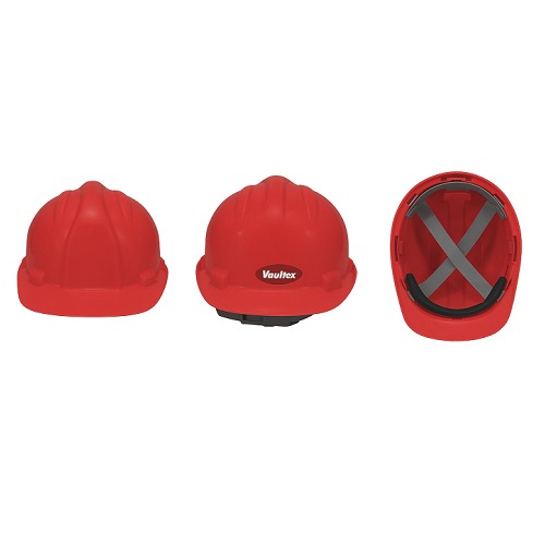 Safety Helmet Size 62 cm, Red Color | Vaultex