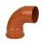 UPVC Plastic Elbow 87.5° Size 160 mm, Length 329 mm, Orange Color | Cosmoplast