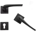 Separated Door Handle Black Color