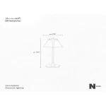 مارليا إنارة طاولة، 6 واط، مقاس 190×360 مم، لون كافية داكن