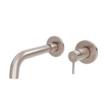 Chinese Wall Washbasin Mixer, Matte Nickel Color, Size 18.5x12x25 cm