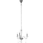 ثريا كريستال، تصميم أنيق ، مقاس 48 × 44 × 26 سم، لون فضي