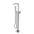 Floor Standing Bath Mixer With Movable Handle 107.3×27.5×21 cm, Shiny Chrome
