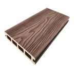 أرضيات خارجية WPC، سماكة 2.5 سم، ارتفاع 2.90 متر، عرض 14.50 سم، لون بني غامق