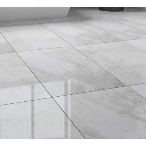Indian Light Grey Porcelain Flooring 0.8×60×120 cm, Siana Model | Abyat Company