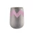 Concrete decorative plant pot, height 51 cm, width 37 cm, grey/pink.