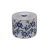 Ceramic decorative fountain, size 18.4×14.3 cm, white with blue color, model 23C6024ULED 