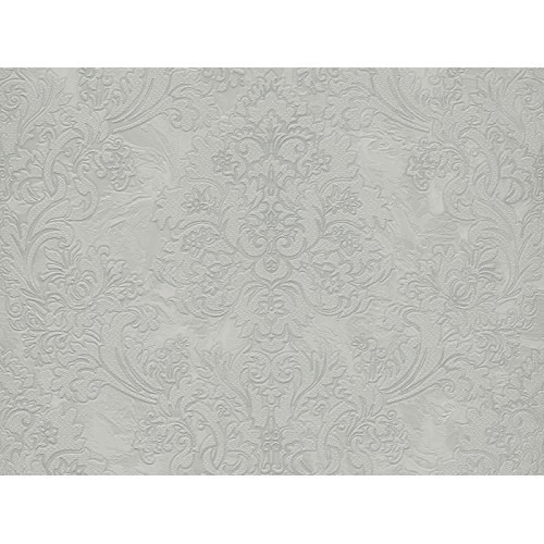 Italian Wallpaper 10m x 0.53m Pale Grey, Model 21113 | Balbaid Decor Company