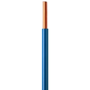 سلك كهرباء نحاس مصمت CU/PVC مقاس 10mm، 450/750 فولت، أزرق | شركة كابلات جدة